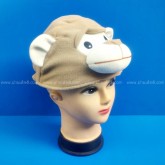 หมวกสัตว์-132 หมวกสัตว์แฟนซี หมวกลิงสีน้ำตาล 2018